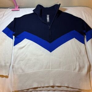 Lou & Grey Deep Blue Knit Sweater